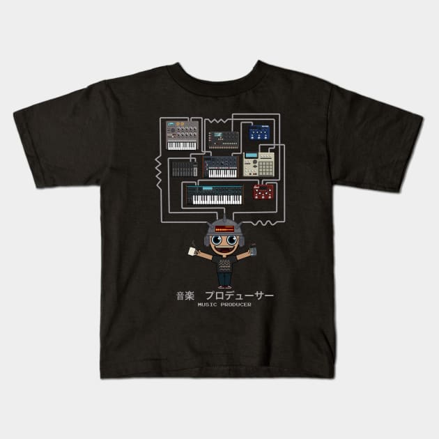 Music Producer and Electronic Musician Kids T-Shirt by Mewzeek_T